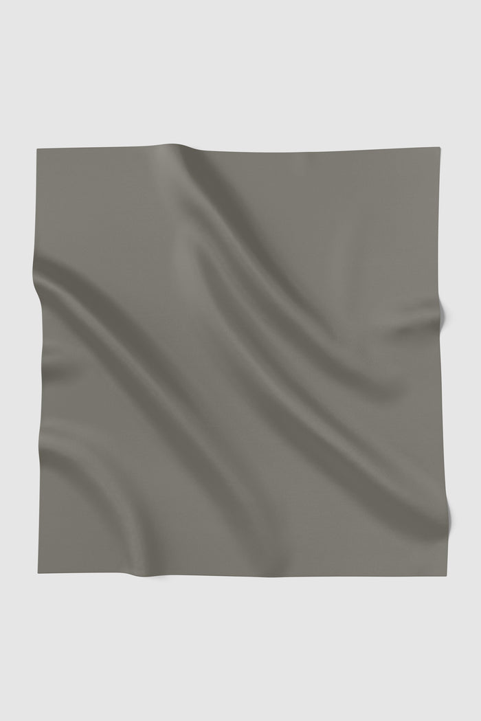 sunday basic square scarf in iron by buttonscarves