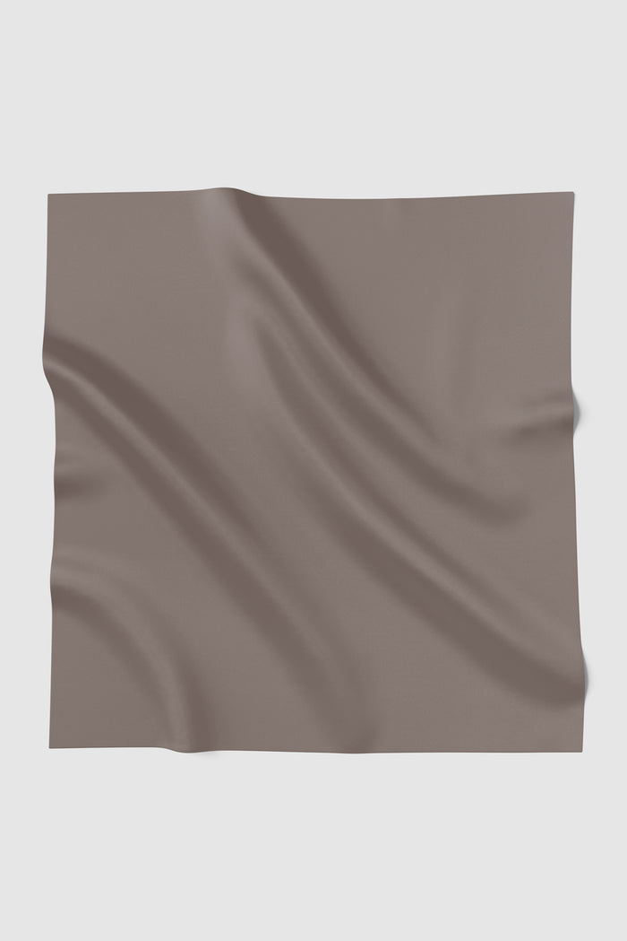 sunday basic square scarf in mocha by buttonscarves