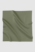 sunday basic square scarf in sage moss by buttonscarves