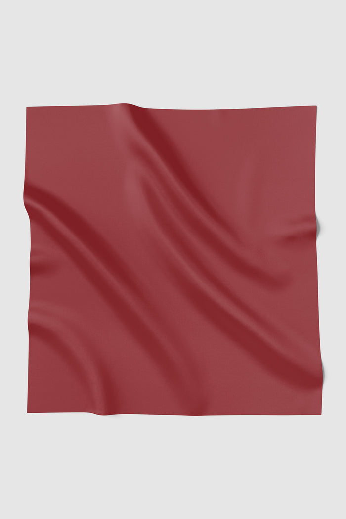 sunday basic square scarf in tomato by buttonscarves