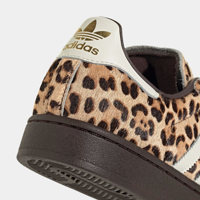 Superstar II Leopard Womens Lifestyle Shoes (Dark Brown/Ivory/Gold Metallic)