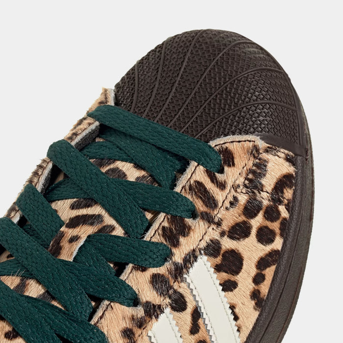Superstar II Leopard Womens Lifestyle Shoes (Dark Brown/Ivory/Gold Metallic)