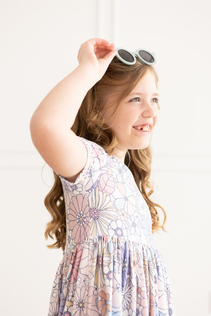 Sweet Escape Floral S/S Pocket Twirl Dress-Mila & Rose ®
