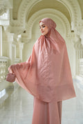 tapis de fleur capsule prayer robe in dusty rose by buttonscarves