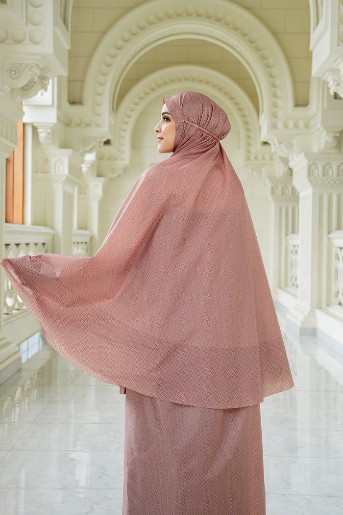 tapis de fleur capsule prayer robe in dusty rose by buttonscarves back view