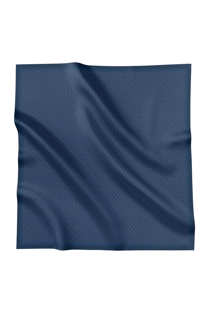 tapis de fleur square scarf in ocean by buttonscarves