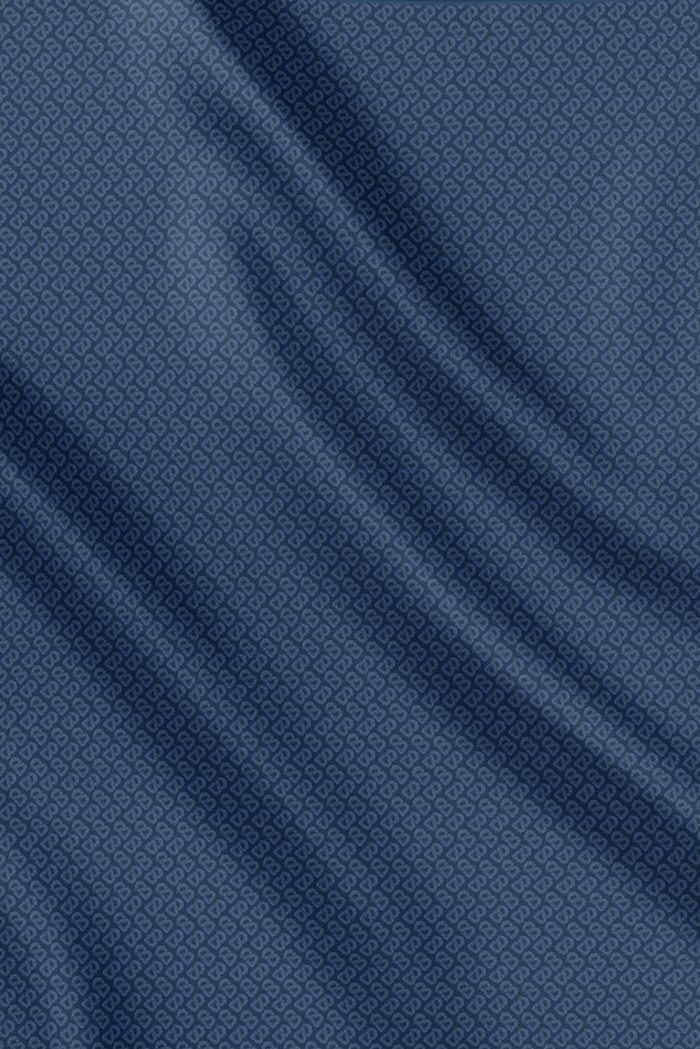 tapis de fleur square scarf in ocean by buttonscarves pattern detail