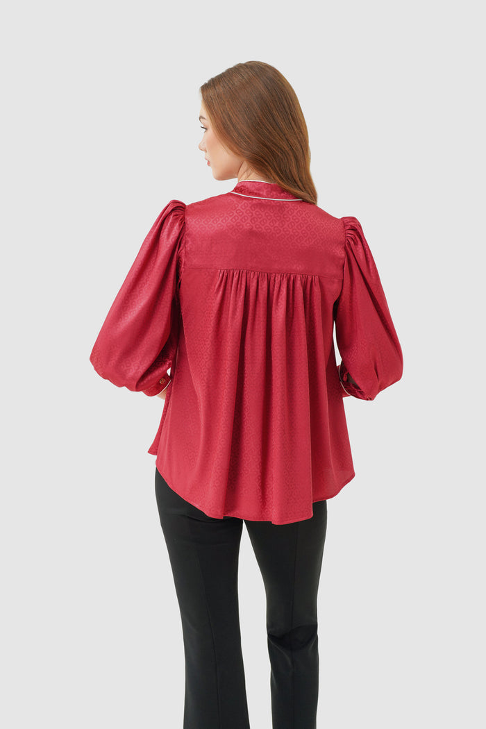 Tapis Monogram Shirt - Red