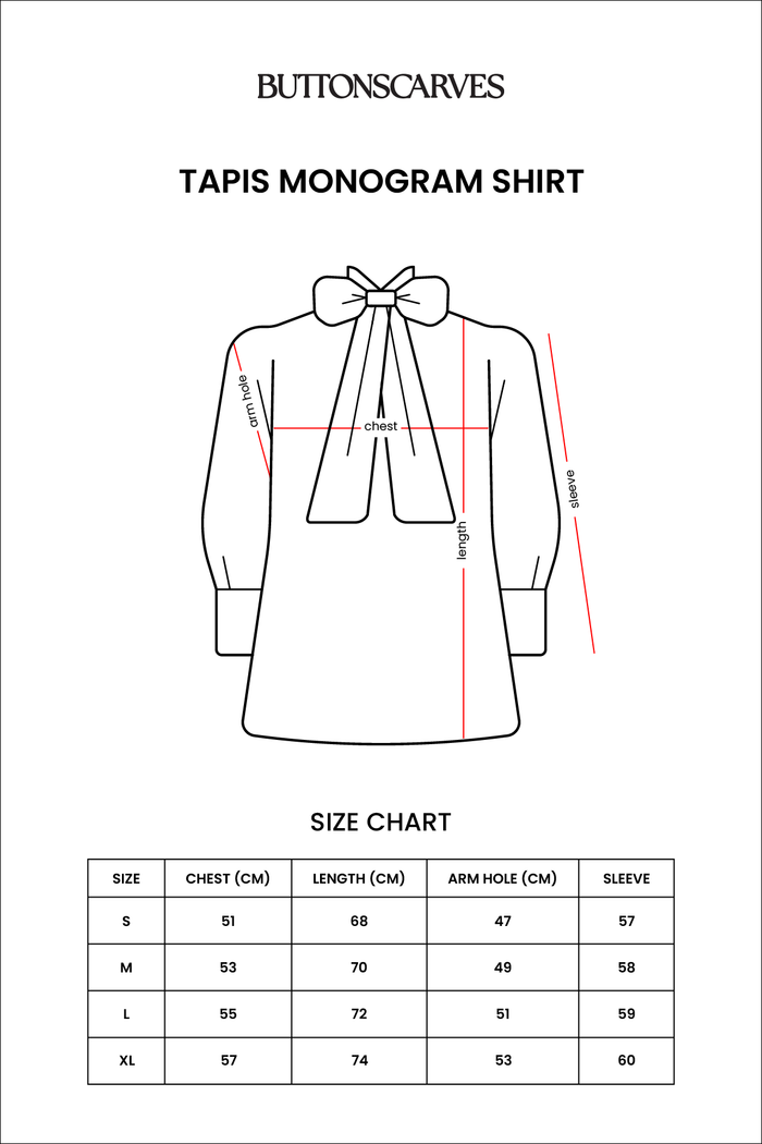 Tapis Monogram Shirt - Red