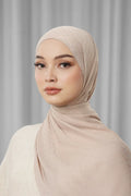 tapis satin jacquard shawl in etherea by buttonscarves
