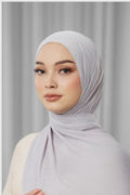 tapis satin jacquard shawl in raindrops by buttonscarves