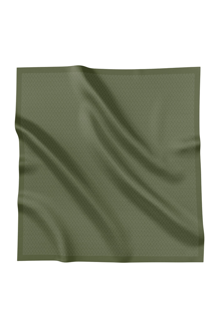 tapis square scarf in avocado by buttonscarves