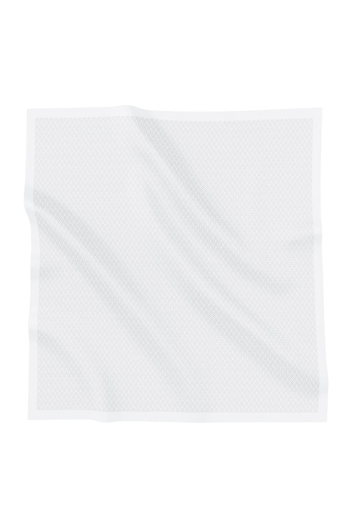 tapis square scarf in bright white by buttonscarves