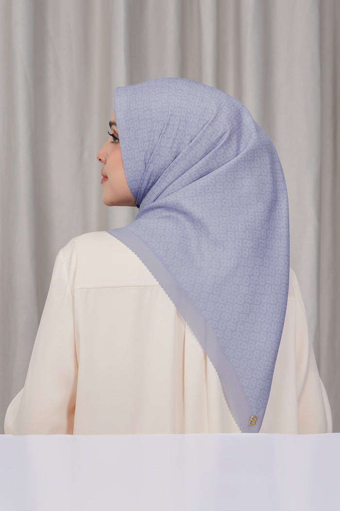 tapis square scarf in cosmic sky by buttonscarves back view