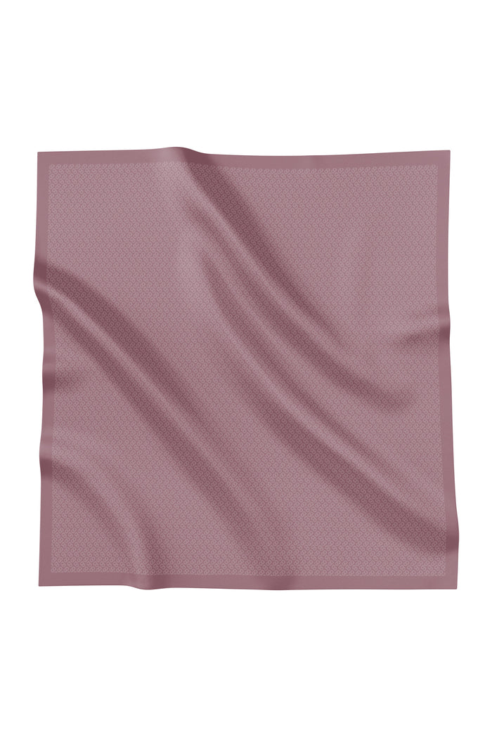 tapis square scarf in dusty rose by buttonscarves