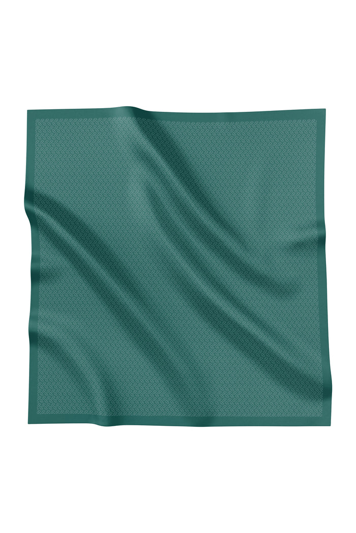 tapis square scarf in evergreen by buttonscarves