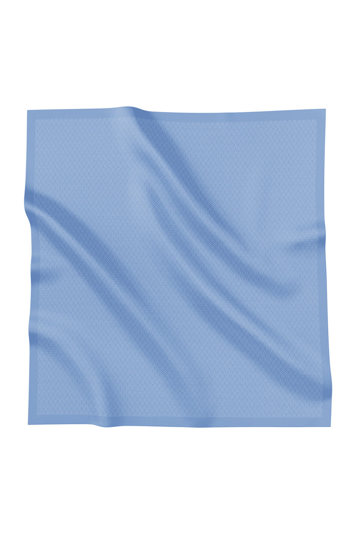 tapis square scarf in forever blue by buttonscarves
