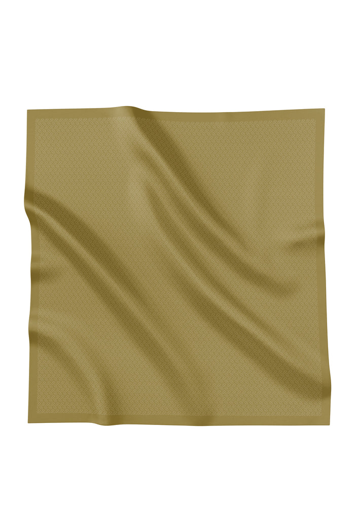 tapis square scarf in honey by buttonscarves