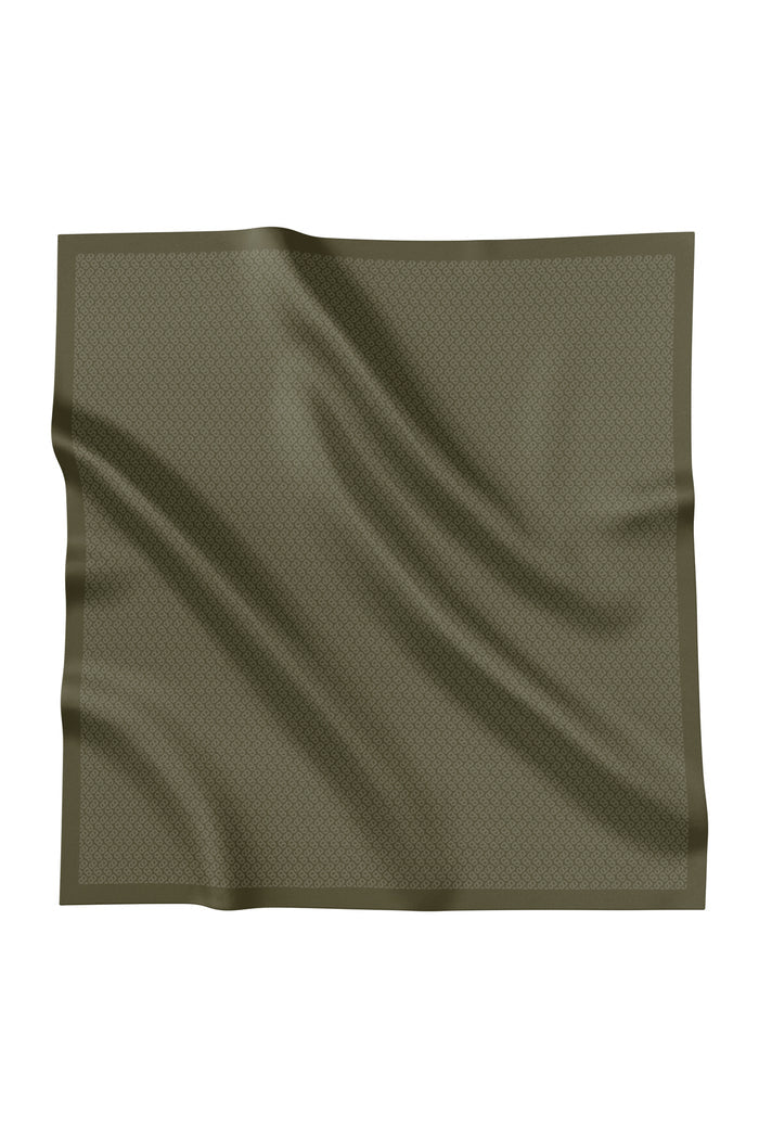 tapis square scarf in kangaroo by buttonscarves