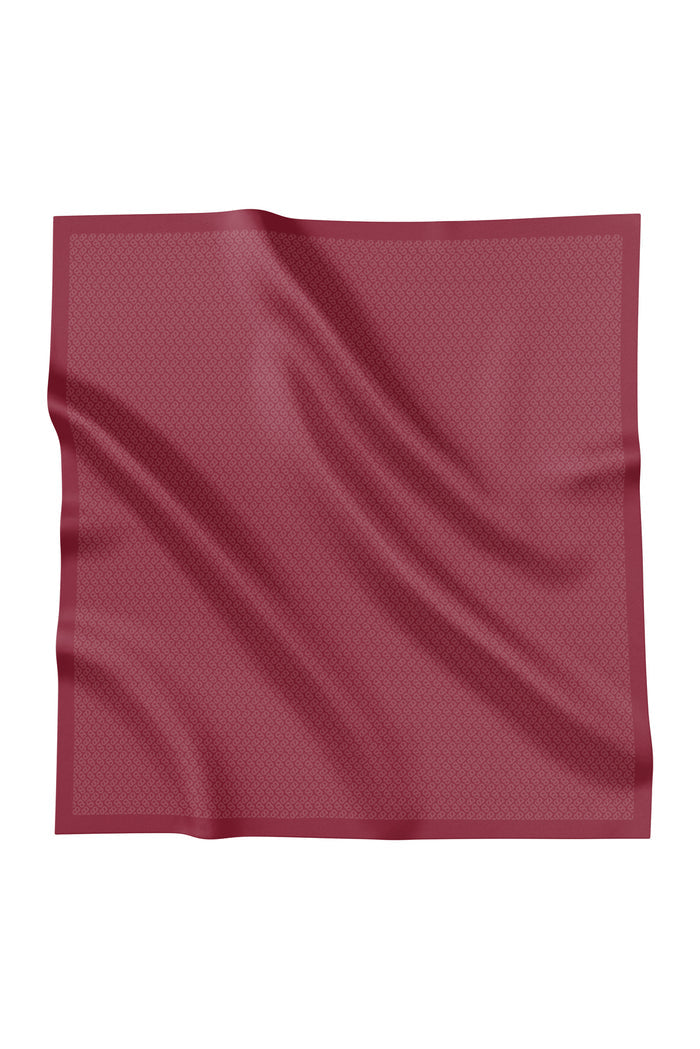tapis square scarf in lipstick red by buttonscarves