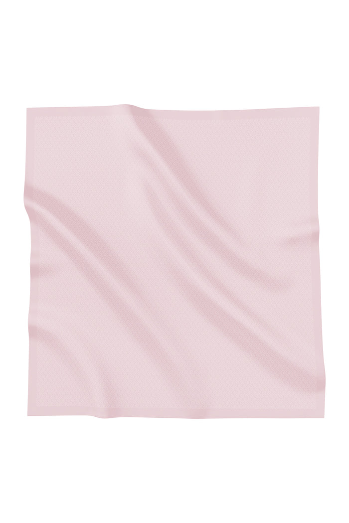 tapis square scarf in rose quartz by buttonscarves
