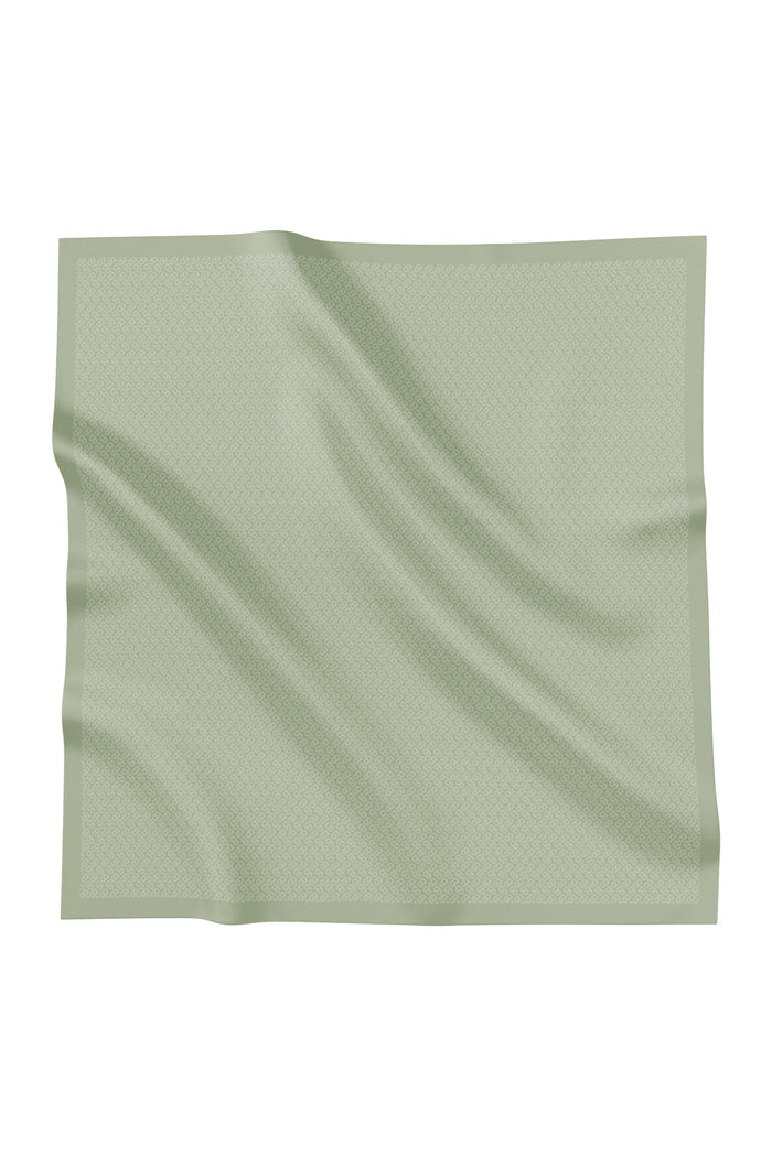 tapis square scarf in sage by buttonscarves