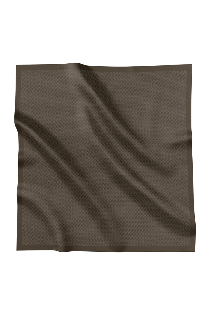 tapis square scarf in tiramisu by buttonscarves