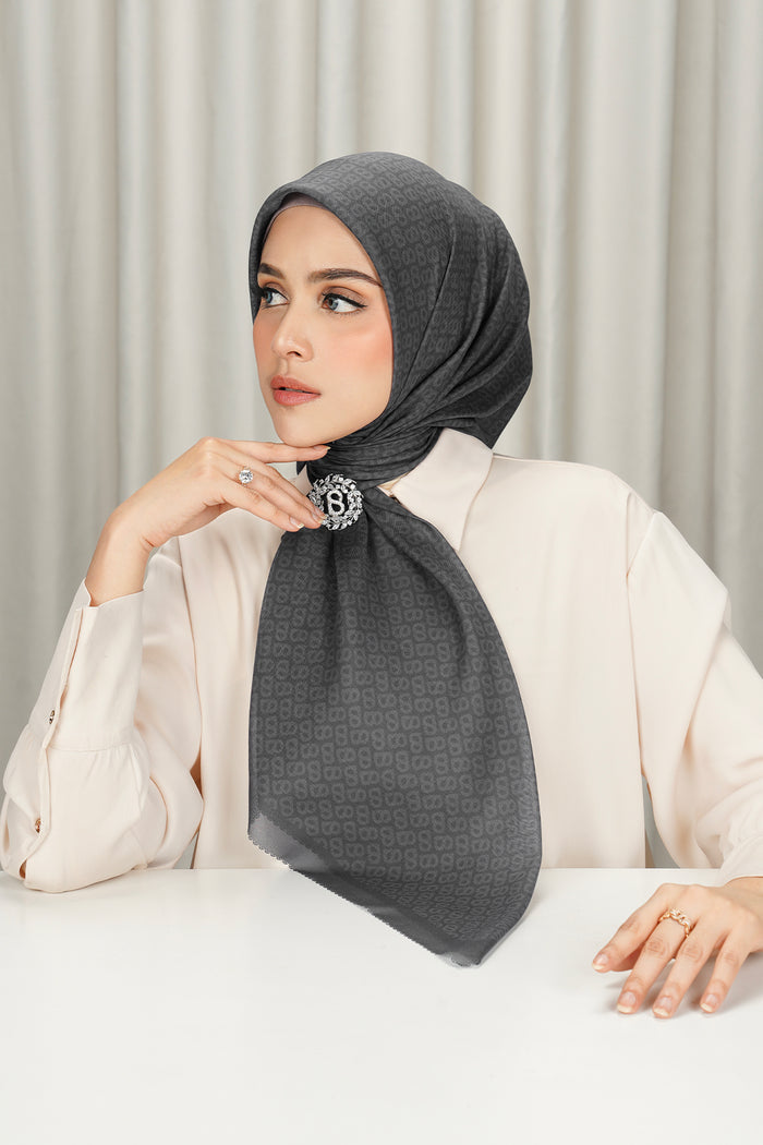tapis square scarf in tornado by buttonscarves side view