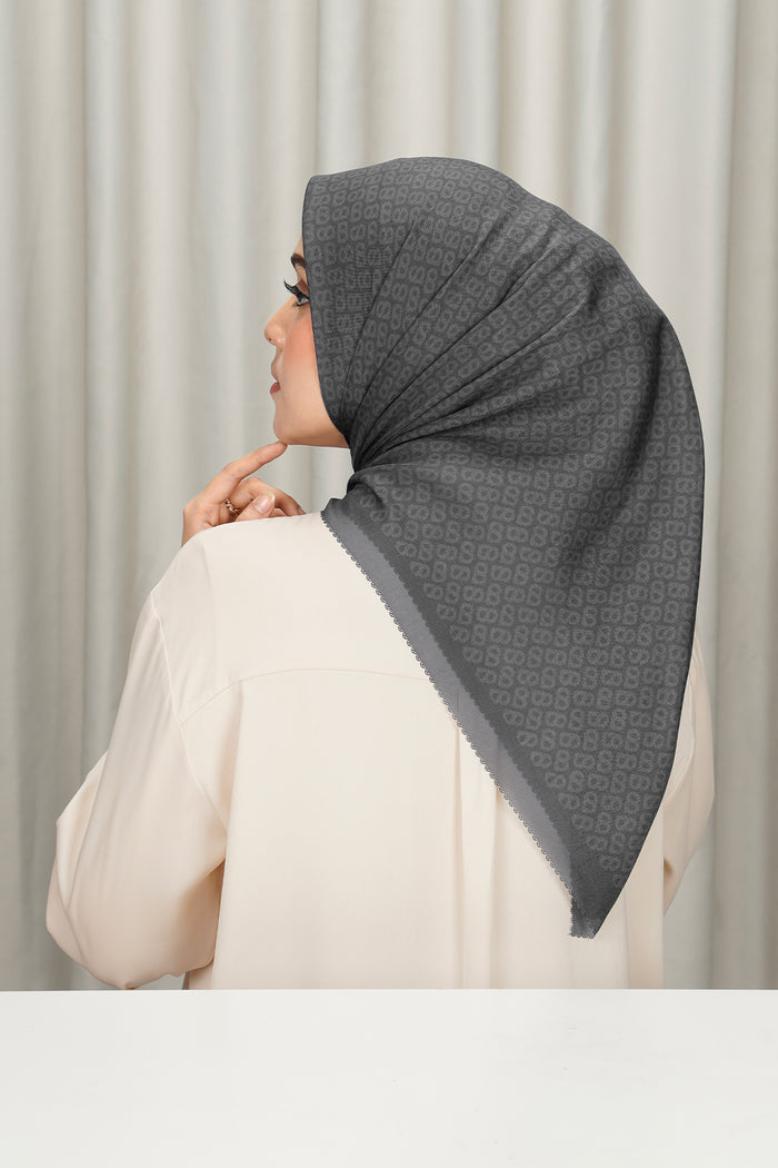tapis square scarf in tornado by buttonscarves back view