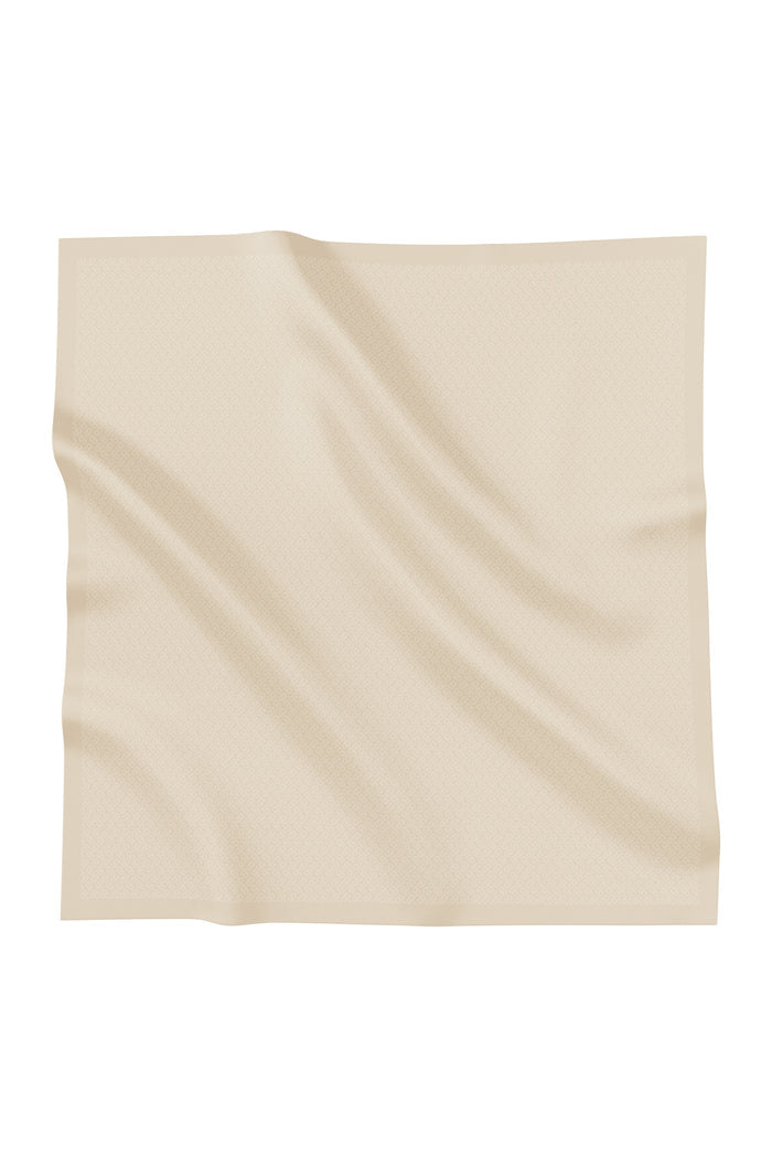 tapis square scarf in vanilla by buttonscarves