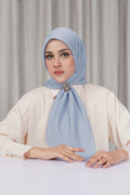tapis square scarf in xenon blue by buttonscarves