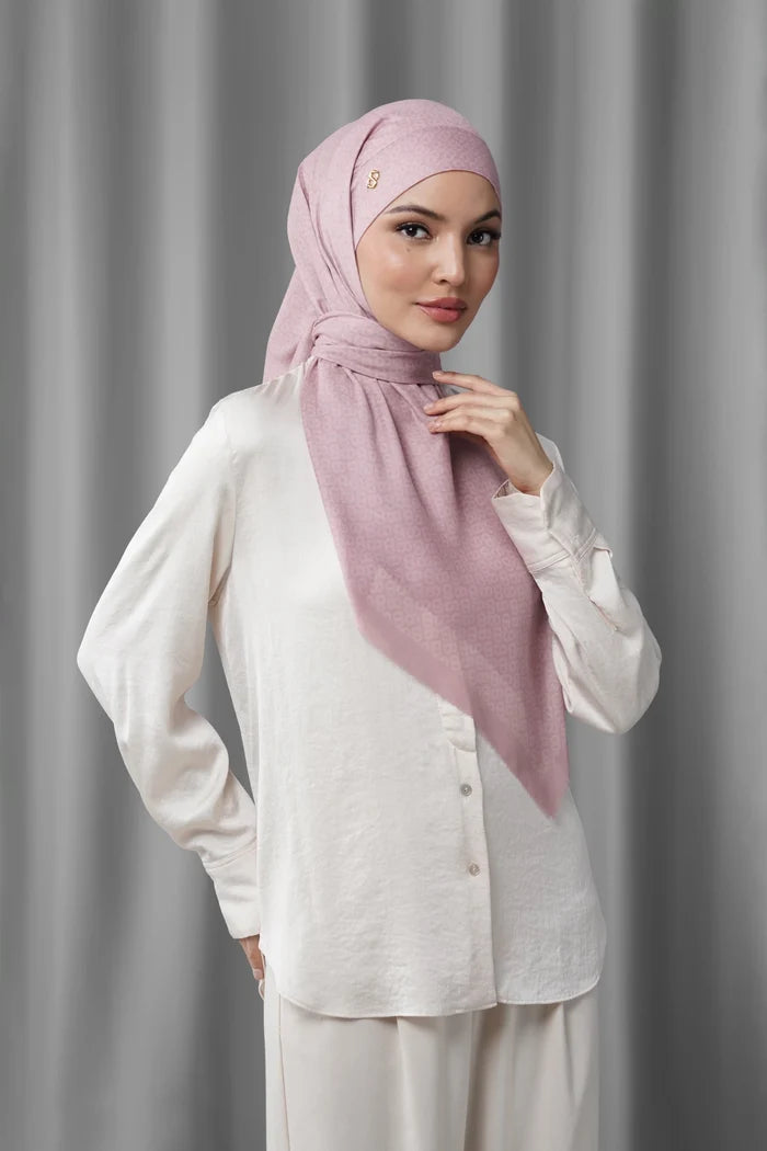 tapis tie back square scarf in bridal rose by buttonscarves style look