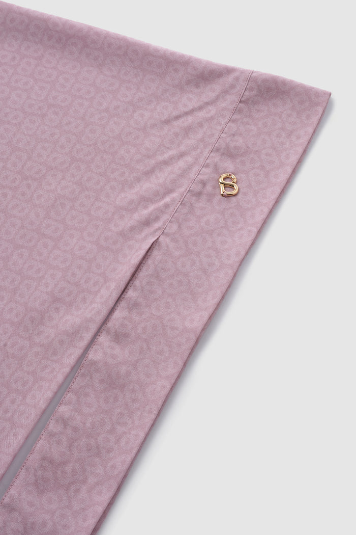 tapis tie back square scarf in bridal rose by buttonscarves detail view
