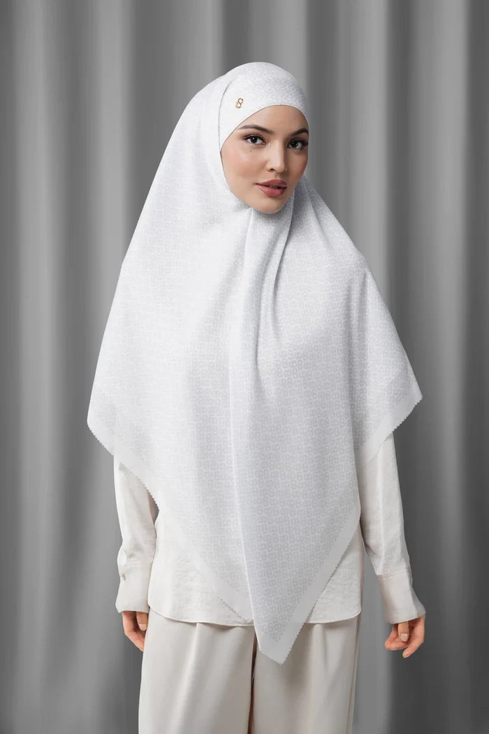 tapis tie back square scarf in bright white by buttonscarves