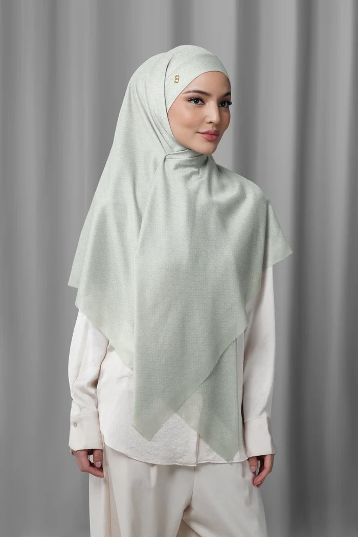 tapis tie back square scarf in cement by buttonscarves