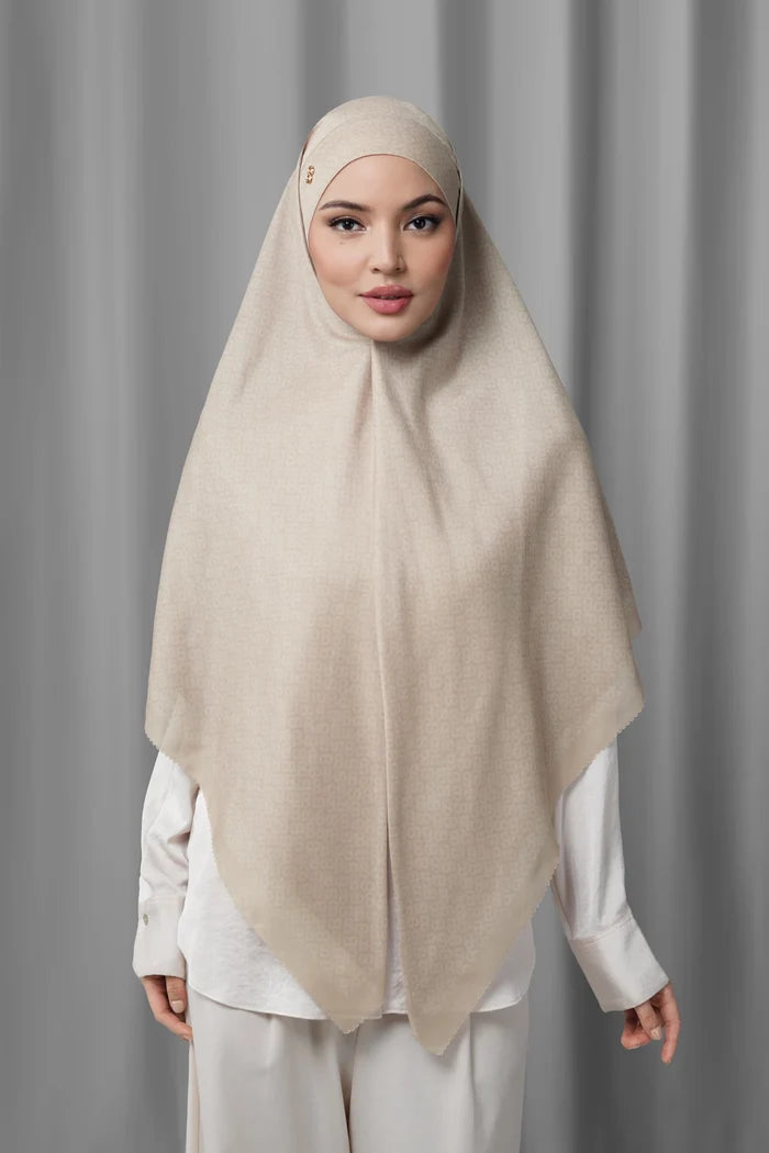 tapis tie back square scarf in hazelnut by buttonscarves