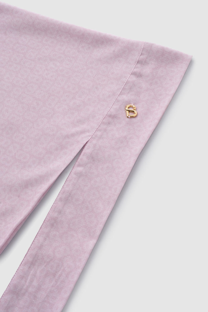 tapis tie back square scarf in lotus by buttonscarves detail view