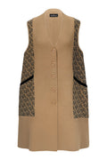 Tessa Sleeveless Coat - Brown