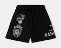 Texas Rangers Street Team Fleece Mens Shorts (Black/Gray)