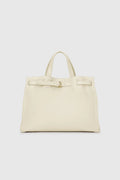 the city bag medium in gardenia by buttonscarves
