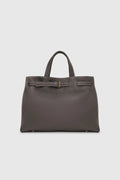 the city bag medium in testa di moro by buttonscarves