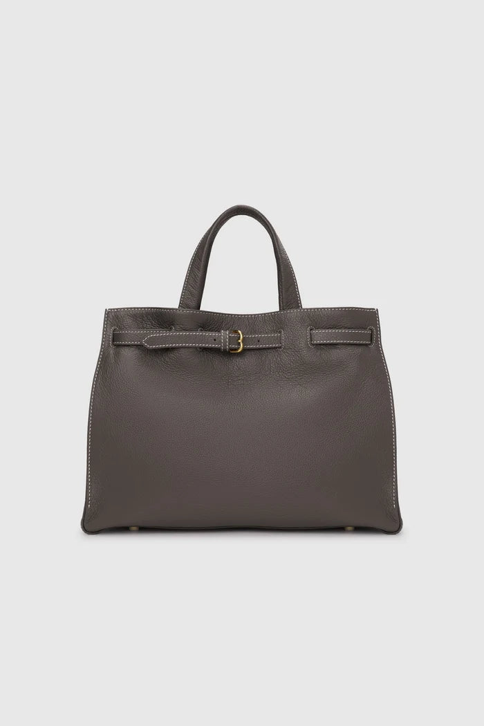 the city bag medium in testa di moro by buttonscarves