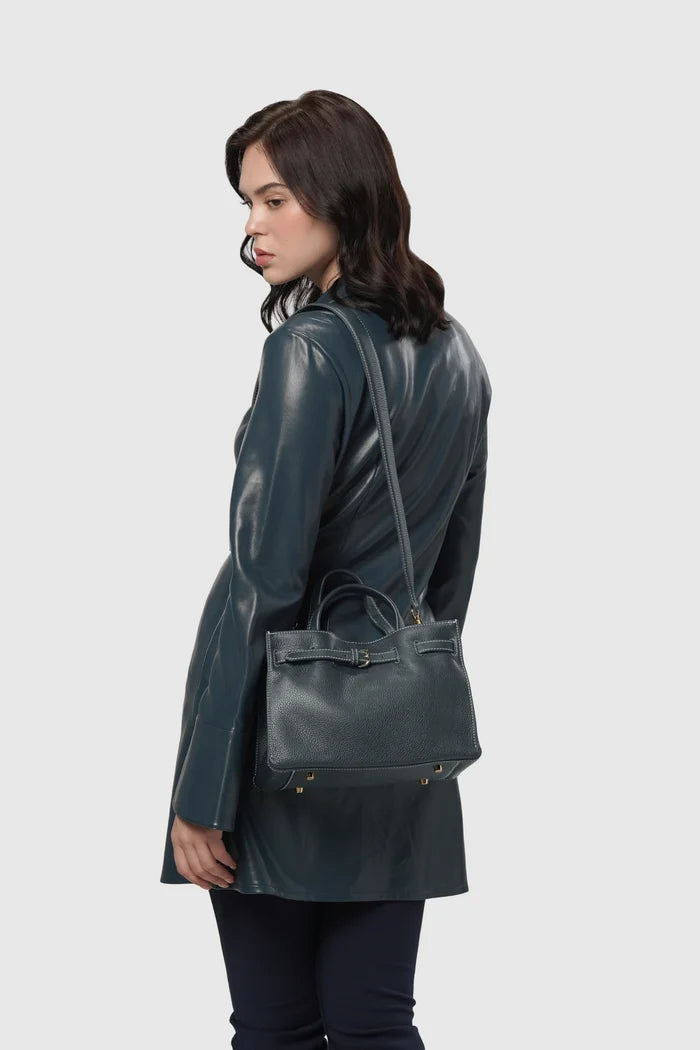 the city bag small in flag by buttonscarves carried on shoulder
