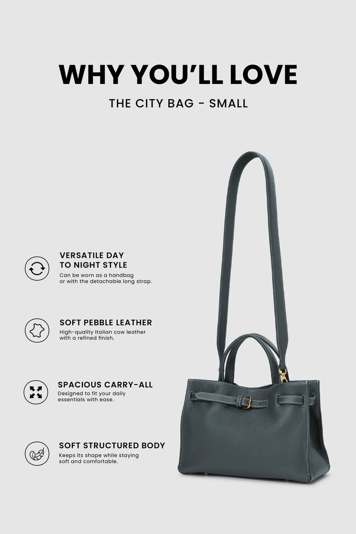 the city bag small in flag by buttonscarves feature overview