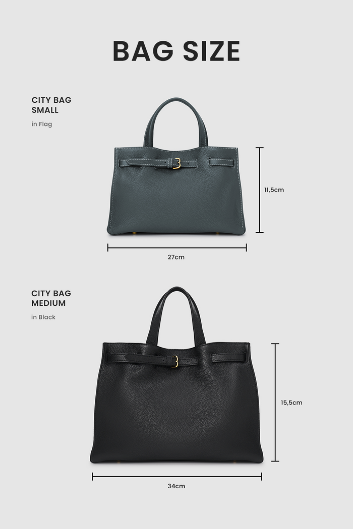 the city bag small in flag by buttonscarves size comparasion