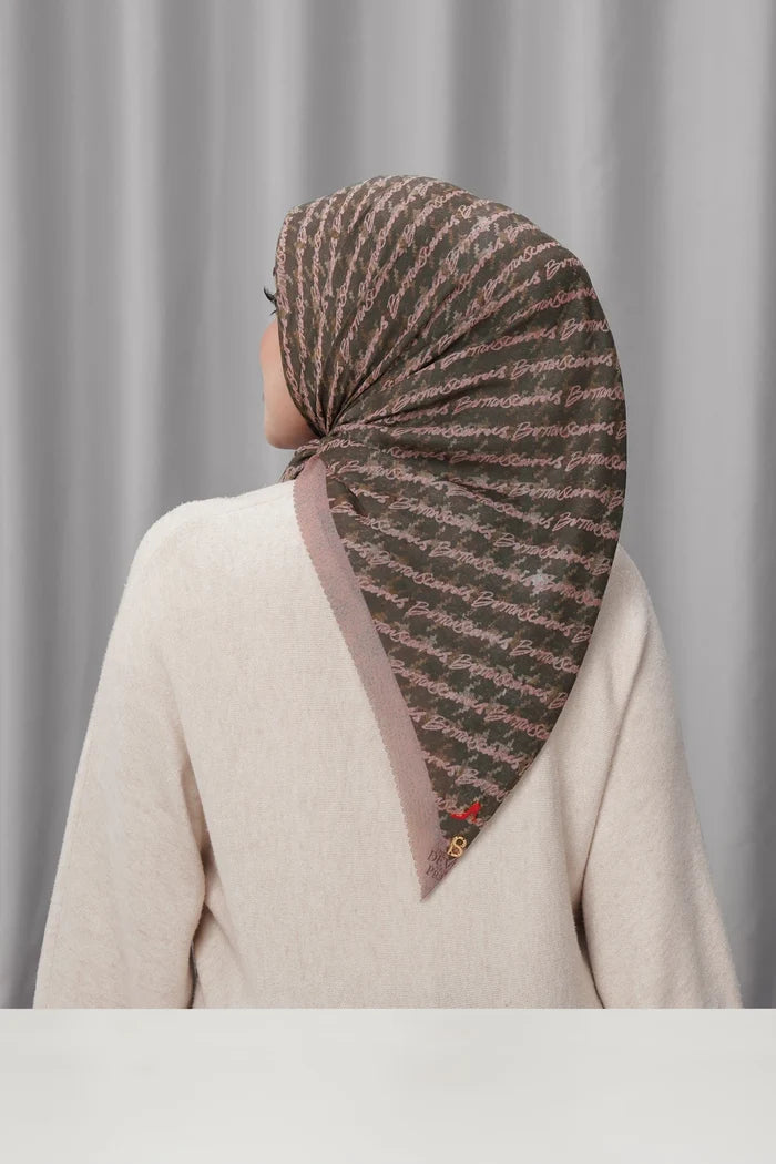 the editor square scarf in hudson by buttonscarves x the devil wears prada 2 back view