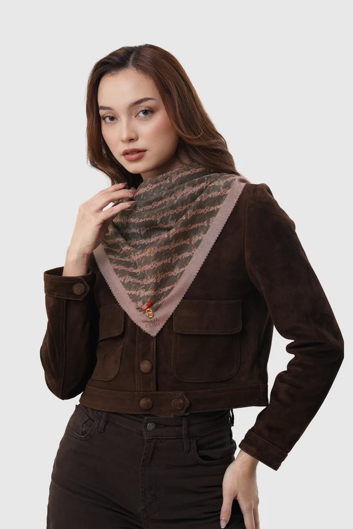 the editor square scarf in hudson by buttonscarves x the devil wears prada 2 style look