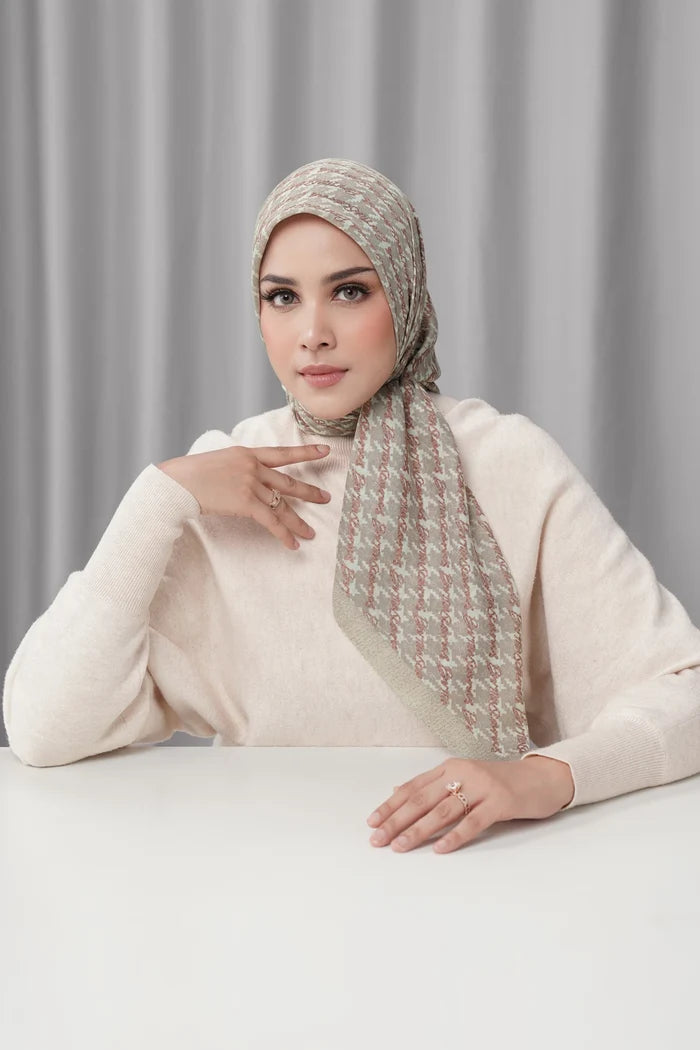 the editor square scarf in manhattan by buttonscarves x the devil wears prada 2 front view