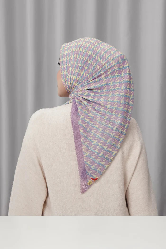 the editor square scarf in muse by buttonscarves x the devil wears prada 2 back view