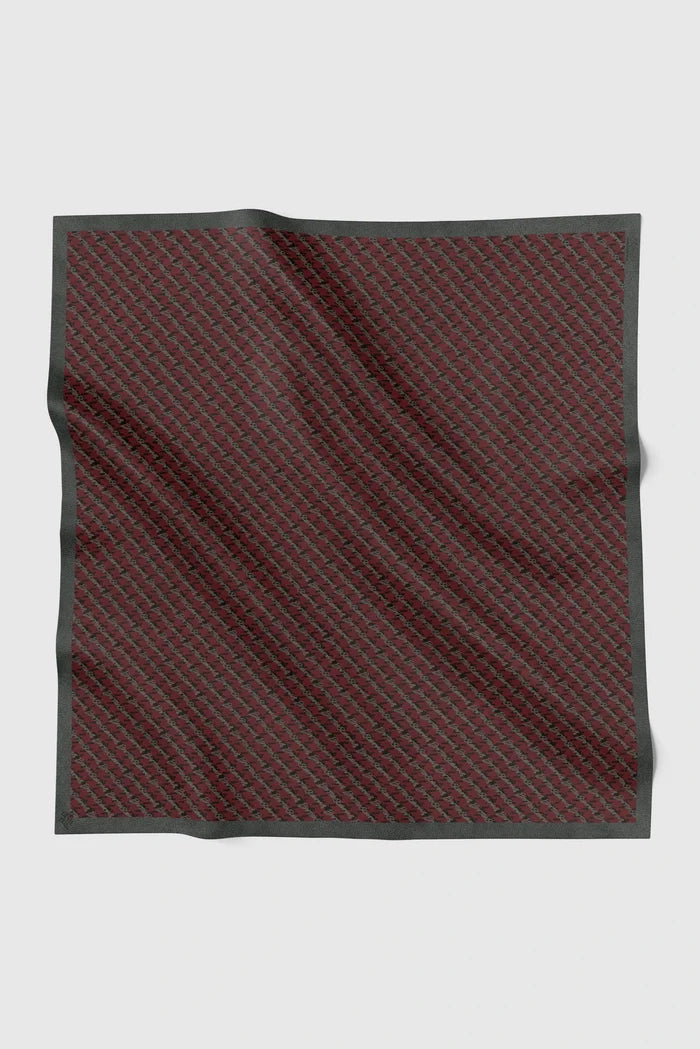 the editor square scarf in rouge by buttonscarves x the devil wears prada 2